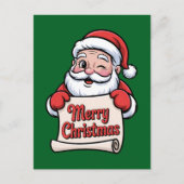 Père Noël Clin d'Œil 🎅 "Merry Christmas" ポストカード (正面)