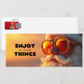 Père noël cool : Carte à QR code surprise (正面/裏面)