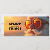 Père noël cool : Carte à QR code surprise (正面)