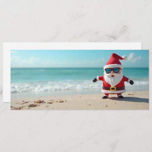 Père noël sur la plage   (正面/裏面)