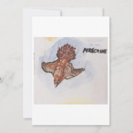 Peregrin Falcon Greeting Card 招待状