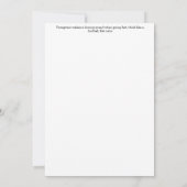 Peregrin Falcon Greeting Card 招待状 (裏面)