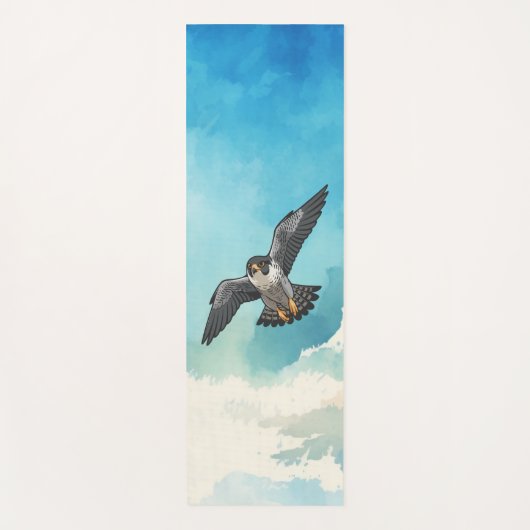 Peregrine falcon ヨガマット (正面)