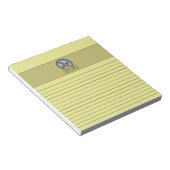 Peregrine Falcon Light Yellow Notepad ノートパッド (アングル)