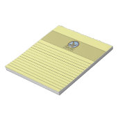 Peregrine Falcon Light Yellow Notepad ノートパッド (回転)