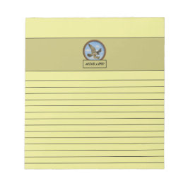 Peregrine Falcon Light Yellow Notepad ノートパッド