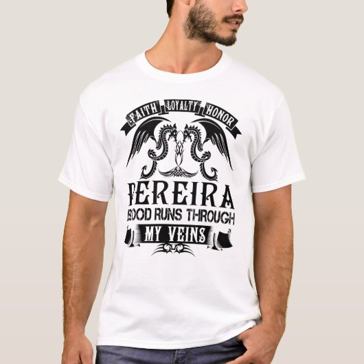 PEREIRA Blood Runs Through My Veins Tシャツ (正面)