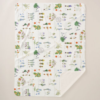 Perennial garden Sherpa blanket シェルパブランケット