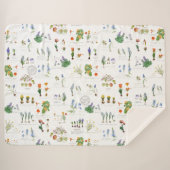 Perennial garden Sherpa blanket シェルパブランケット (正面(横))