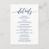 Perfectの結婚詳細エンクロージャカード エンクロージャーカード (正面)