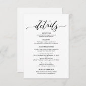 Perfectの結婚詳細エンクロージャカード エンクロージャーカード (正面/裏面)