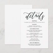 Perfectの結婚詳細エンクロージャカード エンクロージャーカード (正面/裏面)