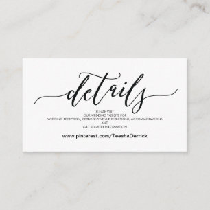Perfectの結婚Webサイト詳細エンクロージャカード エンクロージャーカード
