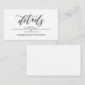 Perfectの結婚Webサイト詳細エンクロージャカード エンクロージャーカード (正面/裏面)