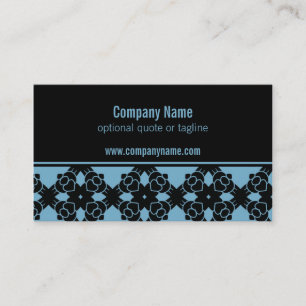 Perfectモダン Business Card、Blue 名刺