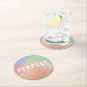 Perfect やる気を起こさせる As You Are Art Selfプライド ラウンドペーパーコースター (インサイチュ)