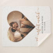 Perfect パーソナライズされた Match Coulsフォトスクリプト シェルパブランケット (正面(横))