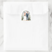 Perfect 結婚's Momentsステッカー ラウンドシール (バッグ)