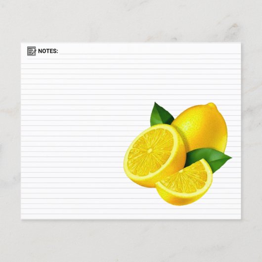 Perfect 2 Sided - Modern Refill Lemon Recipe Card (裏面)