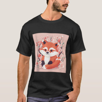 Perfect Addition To Your Red Panda And Cherry Blos Tシャツ