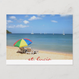 perfect and ideal day in paradise, st. lucia ポストカード