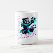 Perfect Anime Gamer Gift for Soccer Fans & Cat Lov コーヒーマグカップ (中央)