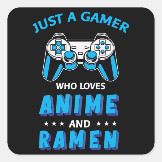 Perfect Anime, Video Games & Ramen スクエアシール (正面)