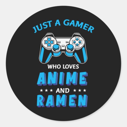 Perfect Anime, Video Games & Ramen ラウンドシール (正面)
