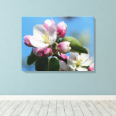Perfect Apple Blossom WrappedCanvas (Gloss) キャンバスプリント (インサイチュ (ウッドフロア))
