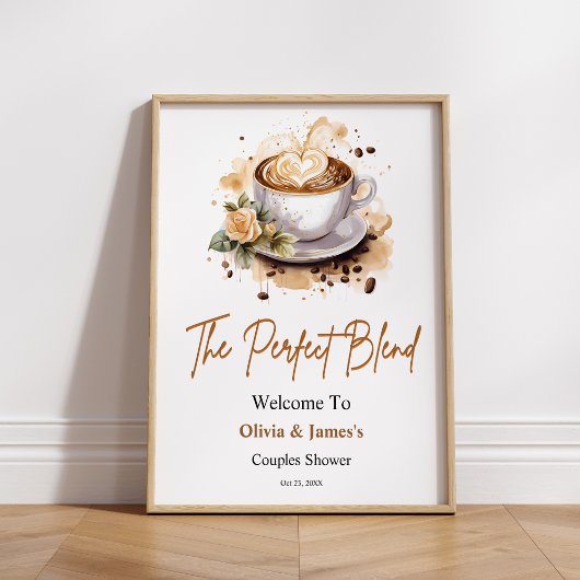 Perfect Blendのカップル結婚がシャワーを浴びる ポスター