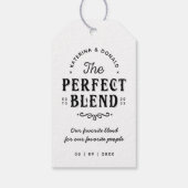 Perfect Blendのギフト結婚ラベル ギフトタグ (裏面)