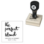 Perfect Blend手書きスクリプト結婚式の引き出物 ラバースタンプ (押印)