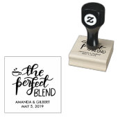 Perfect Blend手書きスクリプト結婚式の引き出物 ラバースタンプ (押印)