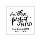 Perfect Blend手書きスクリプト結婚式の引き出物 ラバースタンプ (インプリント)