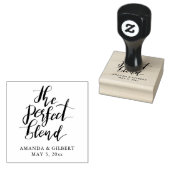 Perfect Blend手書きスクリプト結婚式の引き出物 ラバースタンプ (押印)