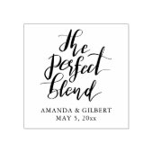 Perfect Blend手書きスクリプト結婚式の引き出物 ラバースタンプ (インプリント)