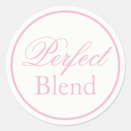 "Perfect Blend"のステッ結婚ク – 赤面ピンク/ネイビー ラウンドシール