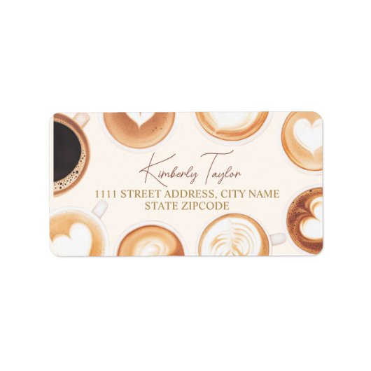 Perfect Blend Love is Brewing Coffee Cups ラベル (正面)