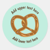 Perfect Bread Pretzel with Salt - Your own words ラウンドシール (正面)