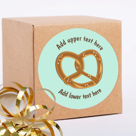 Perfect Bread Pretzel with Salt - Your own words ラウンドシール