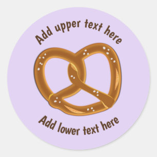 Perfect Bread Pretzel with Salt - Your own words ラウンドシール