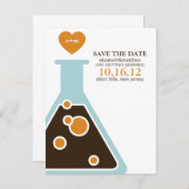 Perfect Chemistry Wedding Save the Date 案内ポストカード (正面/裏面)