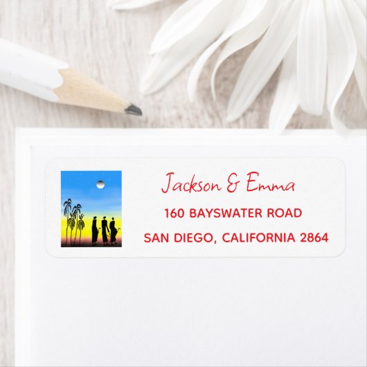 Perfect Christmas Return Address Label ラベル (インサイチュ)