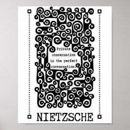 Perfect CONVERSATION引用文by Nietzsche ポスター