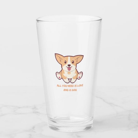 Perfect Designs for Dog Lovers & Pet Gifts タンブラーグラス (正面)