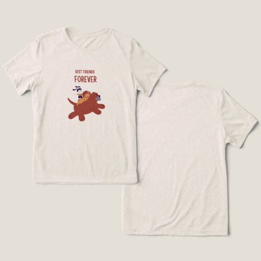 Perfect Designs for Dog Lovers & Pet Gifts トライブレンドＴシャツ (デザイン正面&裏面)
