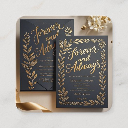 Perfect First Impressionを作成結婚したする エンクロージャーカード (正面)