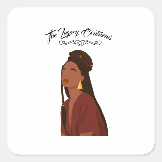 Perfect for Black History Month 2026 celebration スクエアシール (正面)