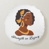 Perfect for Black History Month 2026 celebration  ラウンドクッション (正面)