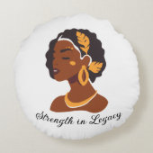 Perfect for Black History Month 2026 celebration  ラウンドクッション (裏面)